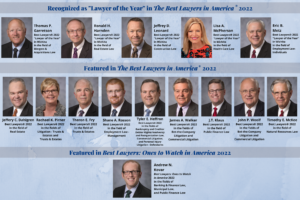 14 TWG Attorneys with names and what they were recognized for in the 2022 Best Lawyers® 2022 list